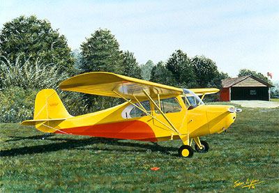 "The Champ" - Sam Lyons - Aeronca 7-AC Champ Aviation Art